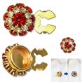 thumbnail image 1 of Rhinestone Button Covers Crystal Buttons For Clothing Detachable Shirt Button Clips Buttons Jewelry Button Snaps With Pliers Press, 1 of 1