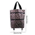 thumbnail image 3 of Sac à Roues de Magasinage Portable Sac de Traction Sac à Roulettes Télescopique Sac de Magasinage de Supermarché Chariot de Magasinage Sac à Dos Pliable, 3 of 5