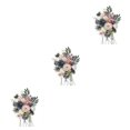 thumbnail image 2 of Wweixi Whimsical Blooms Low Maintenance Artificial Flower Collection Realistic BLUE PINK LH004 3Set, 2 of 6