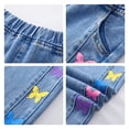 thumbnail image 3 of Girls Baggy Jeans High Waisted Cool Ripped Button Jeans Kawaii Pants 5-14 Years, 3 of 5