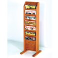 thumbnail image 1 of Wooden Mallet MR7-FSBL Cascade Free Standing 7 Pocket Magazine Rack - Black, Light Oak & Medium Oak, 1 of 1