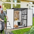 thumbnail image 2 of DAJU 5x3FT Outdoor Storage Shed Waterproof Resin Cabinet with Lockable Doors, 2 of 8