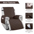 thumbnail image 2 of 2024 100% Waterproof Recliner Chair Covers Anti-Slip Recliner Couch Slipcovers for Reclining Chair with Packets Dogs Chair Cover Furniture Protector  Chocolate, 2 of 8