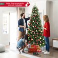 thumbnail image 4 of Gymax 8 FT Pre-Lit Artificial Christmas Tree Hinged Xmas Tree w/ 1498 Branch Tips & 880 LED Lights, 4 of 10