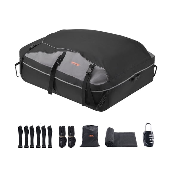 VEVOR Car Rooftop Cargo Carrier Bag 21 Cubic Feet Roof Cargo Carrier 900D Oxford Cloth