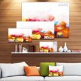 thumbnail image 3 of Yellow Pink Red Tulips on White - Large Floral Canvas Artwork, 3 of 4