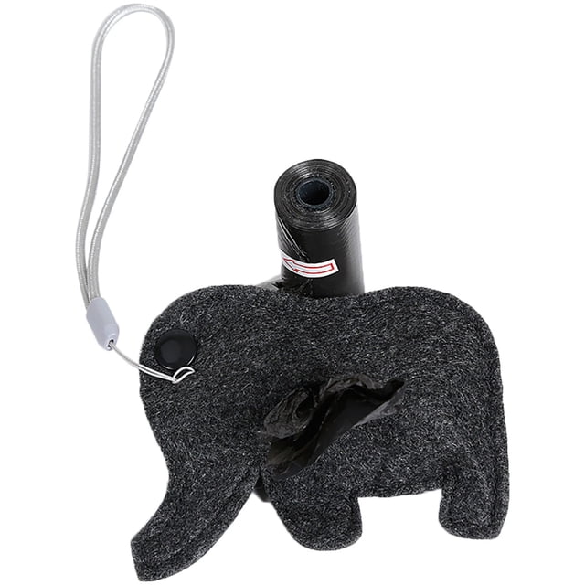 Dog Poop Bag Holder Portable Cute Cartoon Pet Poop Bag Dispenser with Waste Bags