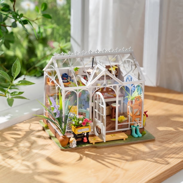 Kit Maison De Poupée Miniature 3D – Modèle En Bois Avec LED, Accessoires Inclus, DIY Créatif