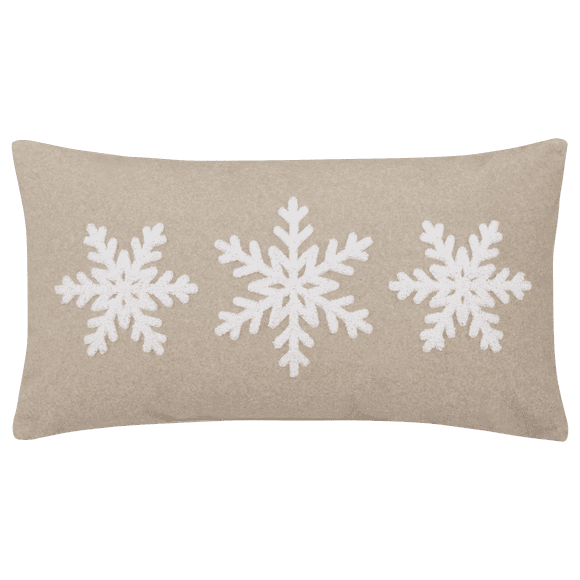 Bouclair coussin décoratif Leanie flocon de neige