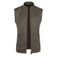 thumbnail image 3 of Penkiiy Men's Full-zip Polar Fleece Vest Lightweight Sleeveless Jacket XL Coffee, 3 of 5