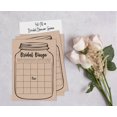 thumbnail image 4 of Inkdotpot 50Rustic Kraft Mason JarBingoGameCardsFor Bridal Wedding Shower Bachelorette Party Bulk Blank Square Fill In Gift Ideas, 4 of 7