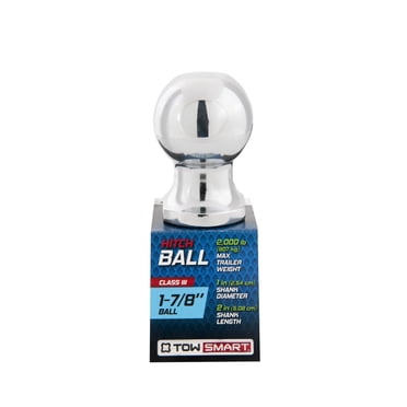 Classe I - boule d'attelage de 4,76 cm (1 7/8 po) x 2,54 cm (1 po) de diamètre de tige x 5,08 cm (2 po) de longueur de tige 907 kg (2 000 lb)