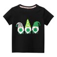 thumbnail image 1 of vdgthytj Enfants Garçons Filles T-Shirts de la Saint-Patrick Trèfle Graphique Col Rond Manches Courtes Hauts d'Été Blouse, 1 of 3