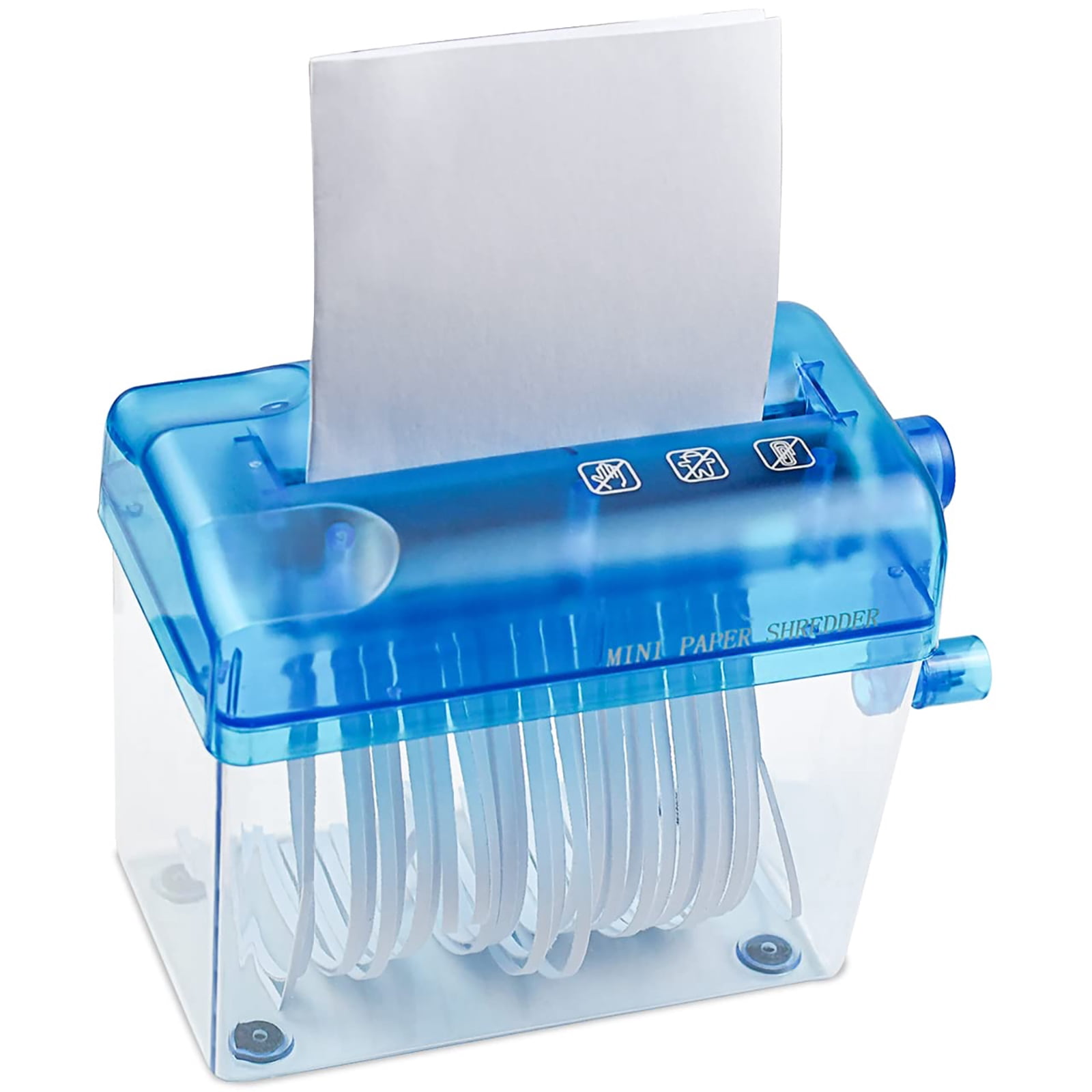 Mini Hand Shredder Portable Paper Shredder Manual Shredder Documents Paper Cutting Tool Home Office Desktop