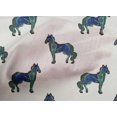 thumbnail image 4 of oneOone Cotton Cambric Fabric Horse Block Print Fabric By Yard 56 Inch Wide, 4 of 4
