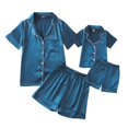 thumbnail image 1 of Ensembles de Pyjamas à Manches Courtes 2PCS pour la Famille Taille Verte Bébé-Enfant-Adulte Unisexe, 1 of 8
