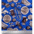 thumbnail image 1 of Soimoi Rayon Fabric Dot,Spices & Cups Print Fabric by Yard 56 Inch Wide, 1 of 3