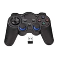 thumbnail image 1 of USB Wireless Gaming Controller Gamepad for PC/Laptop Computer(Windows XP/7/8/10) & PS3 & Android & Steam - [Black] (black), 1 of 6