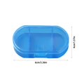 thumbnail image 2 of Ohufall 3 Compartment Daily Pill Organizer Morning Noon Night Vitamin Case Transparent Pill Storage, 2 of 5