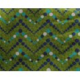 thumbnail image 4 of oneOone Georgette Viscose Forest Green Fabric Chevron Geometric Craft Projects Decor Fabric Printed By The Yard 42 Inch Wide, 4 of 4