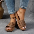 thumbnail image 4 of Mepaouo Orthopedic Sandals for Womens Hollow Wedge Platform Slides Arch Support Walking Slippers, 4 of 8