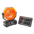 thumbnail image 2 of Solar Portable Misting Camping Fan with Remote, Oscillating Spray Fan with Night Light, Orange, Rechargeable USB Solar Panel, 6 in, 2 of 6