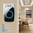 thumbnail image 4 of CUITING ZOUYUE Wireless Doorbell for Home Battery Operated 1000Feet Operating Adjustable Volume Easy-to-Use Waterproof Doorbell with LED Flash 1 Push Button & 1 Receiver Black, 4 of 5