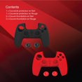 thumbnail image 3 of Verbatim Couvercles protecteurs pour contrôleurs sans fil PS5 DualSense 2 pièces Noir, Rouge, 3 of 7