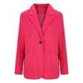 thumbnail image 4 of TIMIFIS Women's Blazer Cardigan Button Notch Laple Long Sleeve Open Front Cardigan with Pocket Solid Color Jacket Work Office Blazer Outfall Business Clothes, 4 of 6