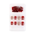 thumbnail image 1 of ziyahi False Nail Wearable Perfect Matching Simple to Wear No Irritating Odor Fake Fingernail Breathable Press Type Adjustable Paster Type 16 Type 8 F741 1Set, 1 of 6