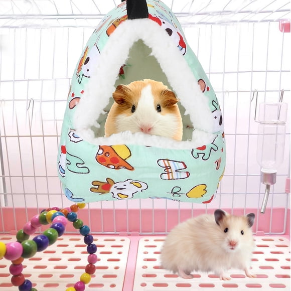 Hamster Hanging House, Guinea Pig Hamster Hammock, Green Sugar Glider Squirrel For Small Pets M