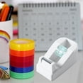 thumbnail image 1 of UsRHHA Macaron Tape Dispenser, Colorful Adhesive Tape Holder with Cutter, Desktop Tape Station, 1 of 6