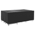 thumbnail image 1 of Mainstays Outdoor Universal Rectangular Patio Furniture Cover With Buckle Closures, Small Size: 106" x 65" x 35" , Black Colour, 1 of 10
