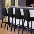thumbnail image 2 of PiccoCasa Stretch Bar Stool Covers for Counter Short Back Chair Slipcovers Black 4, 2 of 8