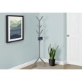 thumbnail image 3 of Monarch Specialties Coat Rack, Hall Tree, Free Standing, 8 Hooks, Entryway, 70"h, Bedroom, Metal, Grey, Contemporary, Modern, 3 of 4