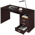 thumbnail image 4 of Scranton & Co 3-Drawer Wood Computer Desk with Shelf in Espresso/Wenge, 4 of 9