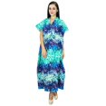 thumbnail image 5 of Bimba Femme Longue Robe de Nuit Bohème en Coton Kaftan Maxi, 5 of 5