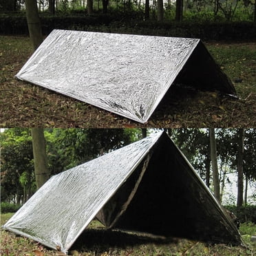 Fridja Couverture de Tente d'Urgence Extérieure Sac de Couchage Survie Abri Réfléchissant Camping