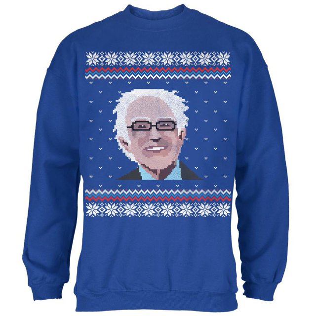 Bernie Sanders Chandail de Noël Laid Royal Sweat-Shirt Adulte