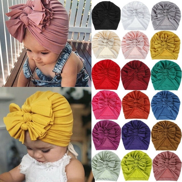 Turban Nœud pour Tout-Petit Garçon Fille, Bandeau Bonnet Casquette Bandeau Bande pour Cheveux