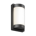 thumbnail image 1 of Artika Fogo Matte Black Modern LED Outdoor Wall Light 5 CCT Dimmable, 1 of 9