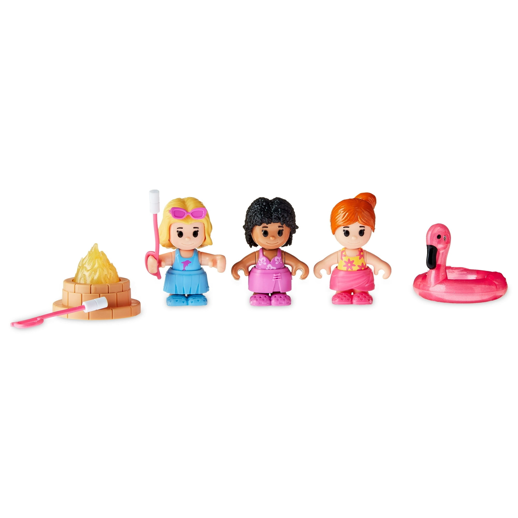 Kid Connection Pool Party Doll House with Lights and Sounds, 44 Pieces, Toddler Toys
