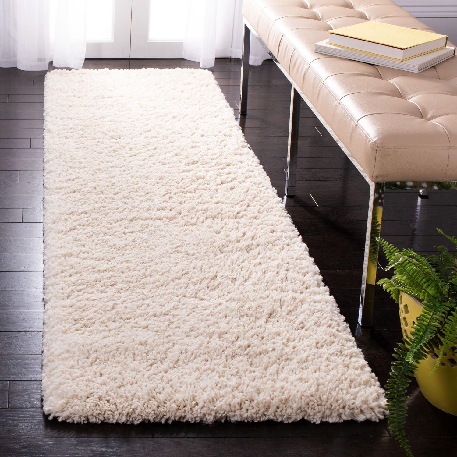 SAFAVIEH Fontana Jamie Tapis Peluche Solide Shag