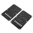 thumbnail image 4 of 2 Pcs Plaques de Protection pour Guitare Électrique avec 6 Trous Plaque de Protection en PVC Remplacement Noir, 4 of 14