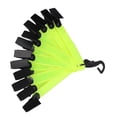 thumbnail image 1 of High Visibility Trail Markers, with Clips Reflective Tree Tacks, PVC, Iron Reflective Trail Marker Set for Hiking Hunting Outdoor, 12Pcs, 1 of 7