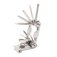 thumbnail image 1 of thinsony Ensemble de Clés de Réparation 11-en-1 Kit de Tournevis de Bicyclette Multifonction Pliable Portable Outils de Réparation, Argent, 1 of 1