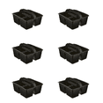 thumbnail image 1 of Storex Small Plastic Caddy, Rectangular Desktop Craft and Hobby Organizer, 8.75’’ x 7.67’’ x 4.44’’, Black, 1 of 7