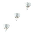 thumbnail image 4 of Wweixi Coat Hooks Easy To Install And Wide Application For Added In Daily Life White gold (elephant 3Set, 4 of 6