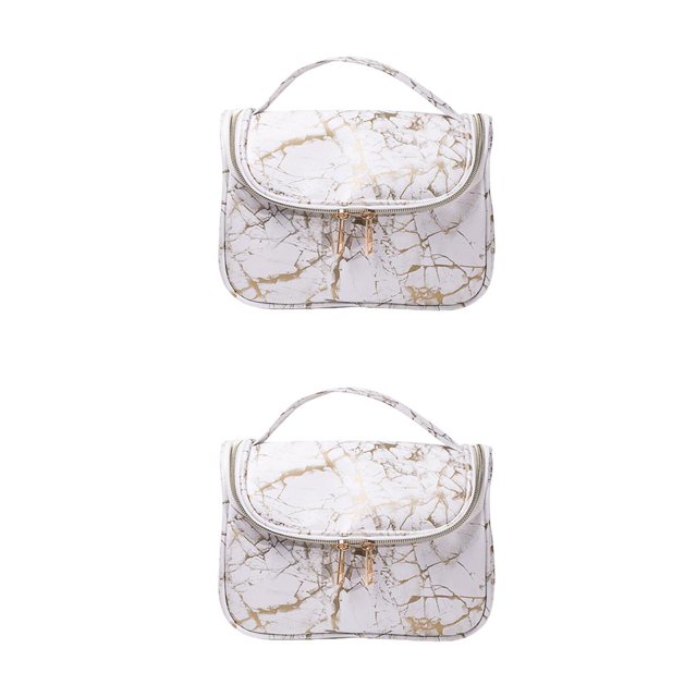 QualitChoice Modèle Sac Cosmétique Commode Femmes Sac de Rangement Sac de Transport Contenant le Type d'Organisateur de Maquillage de Voyage 8 2Set