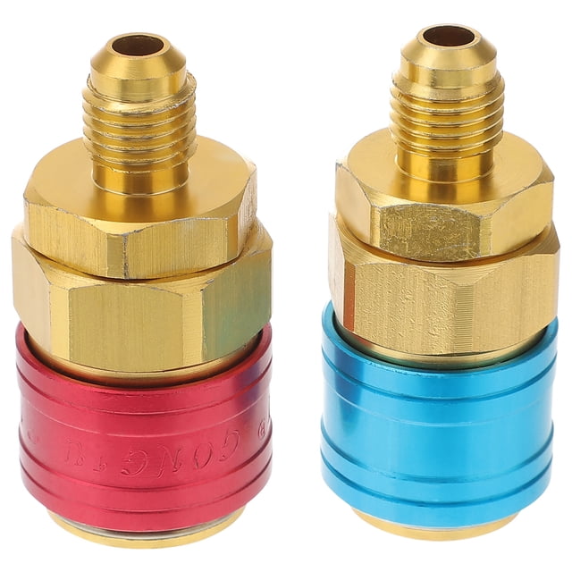 Miangastore 2 PCS R134a Quick Connectors Auto Car Air Conditioning Quick Coupler Adapter